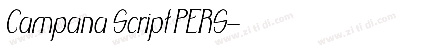 Campana Script PERS字体转换 Campana Script PERS字体转换